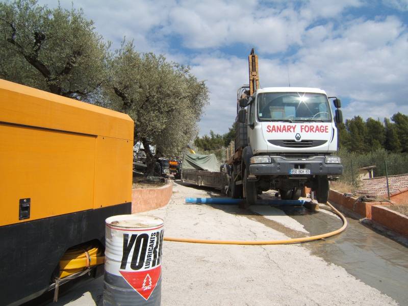 Forage d'eau pour arrosage jardin dans une maison à Besse sur Issole